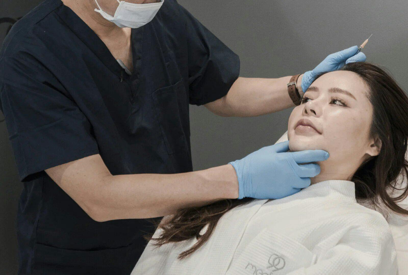 99 Medispa client receiving cosmetic injection